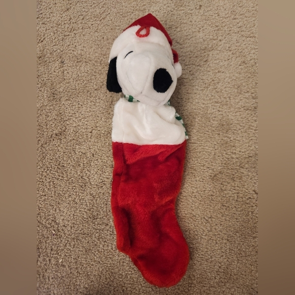 Kurt Adler 3D Peanuts Snoopy Plush Stuffed Christmas Stocking 2011 Dog 20" Long - Picture 1 of 4